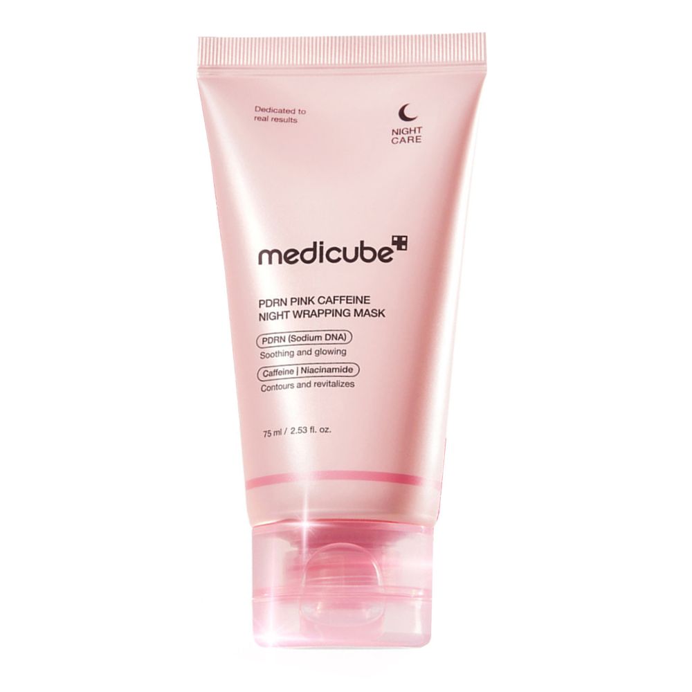 Medicube Salmon PDRN Pink Caffeine Tearing facial mask 75ml Elastic Moisturizing Skin image 4