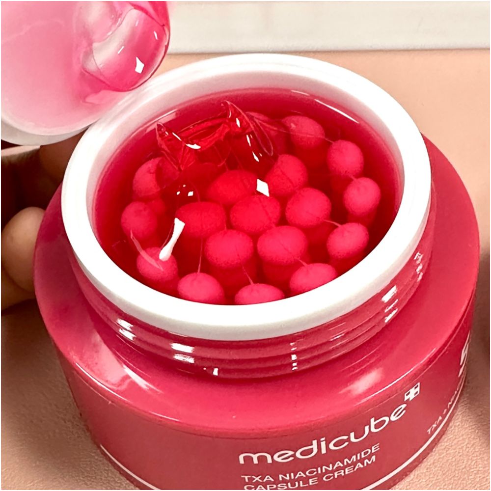 Metikoff medical cube tranexamic acid nicotinamide face cream 55ml brighten skin tone remove yellowing and improve dullness image 4