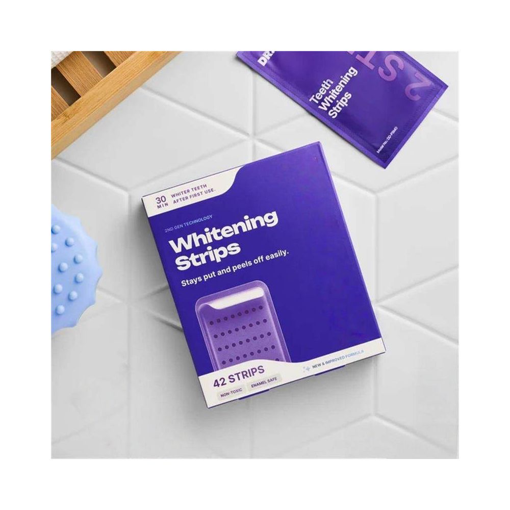 Purple Teeth Whitening Strips Gently and refreshingly cleans and removes plaque from teeth image 2