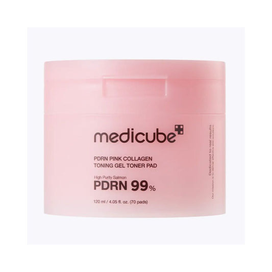 Medicube Salmon PDRN Pink Collagen Gel Pads 70 pads for Glossy Elastic Hydrating and Moisturizing image 0